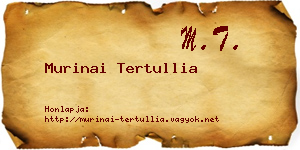 Murinai Tertullia névjegykártya